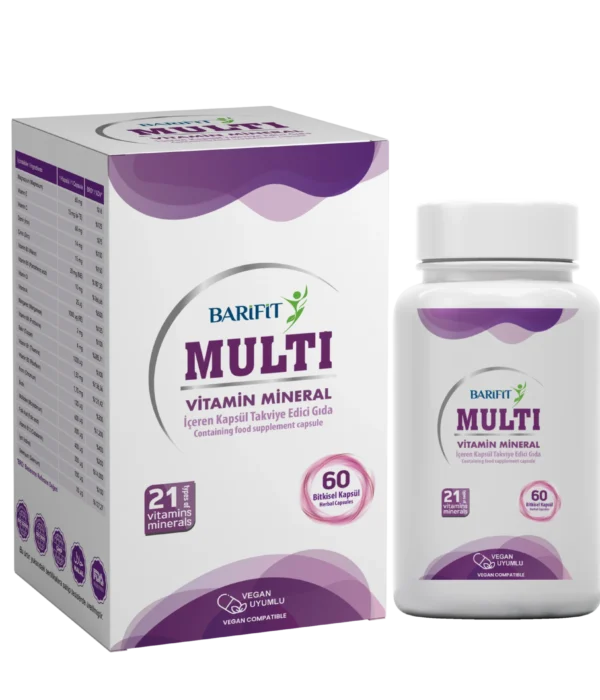 Kapsül Multivitamin Takviyesi (60 Bitkisel Kapsül)
