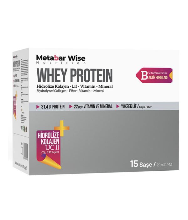 Whey Protein Saşe – 15’li Kutu + Çiğneme Tableti 60 Tablet+Shaker