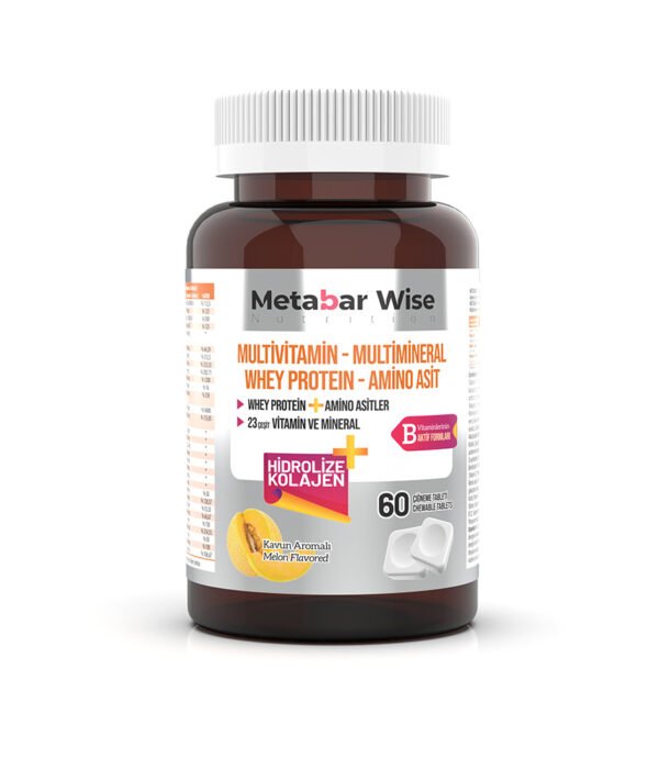 Whey Protein – Kavun Aromalı Çiğneme Tableti – 60 Tablet