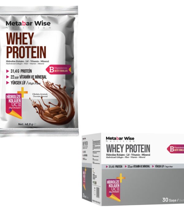 Whey Protein – Çikolata Aromalı Saşe – 30’lu Kutu