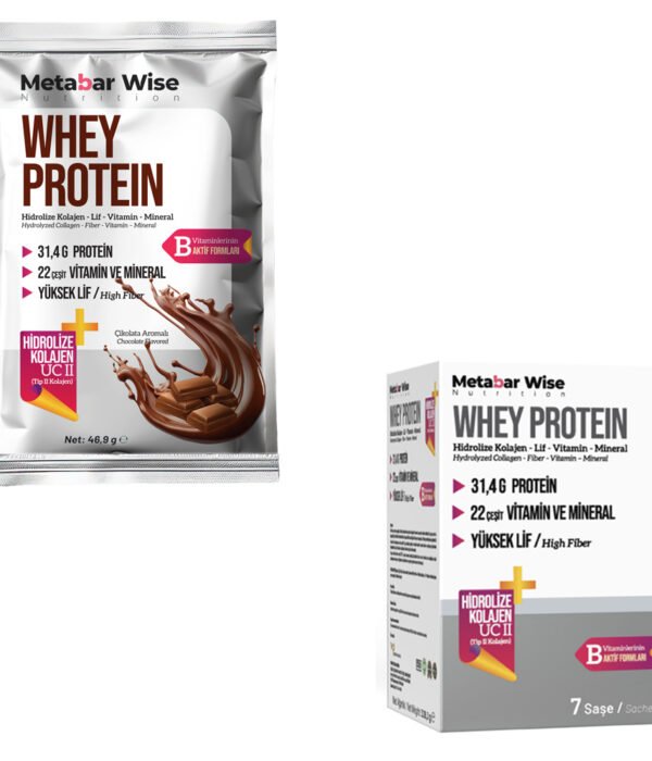 Whey Protein – Çikolata Aromalı Saşe – 7’li Kutu