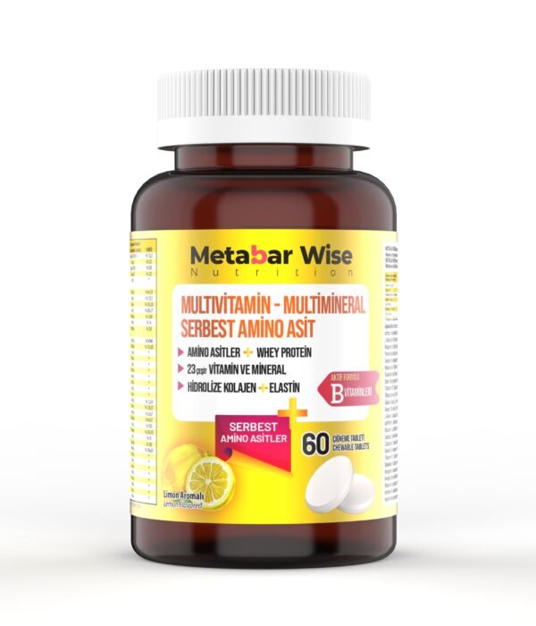 Whey Protein – Limon Aromalı Çiğneme Tableti – 60 Tablet