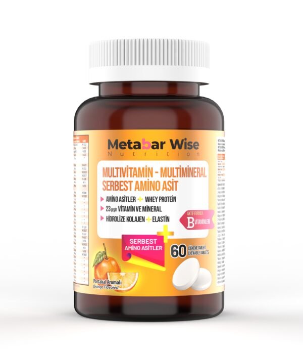 Whey Protein – Portakal Aromalı Çiğneme Tableti – 60 Tablet